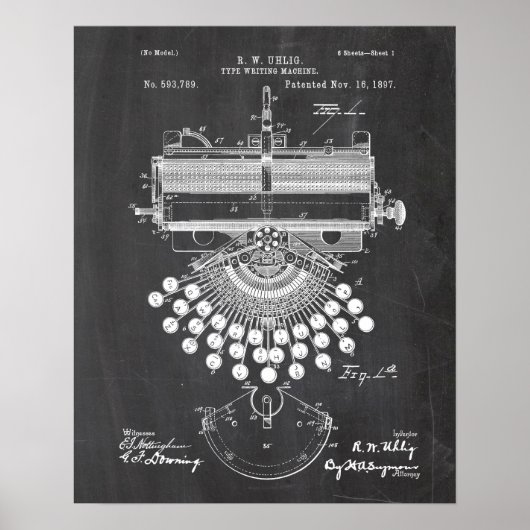 Typemacherpatent Poster (Voorkant)