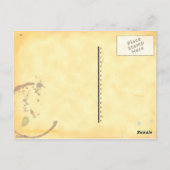 Typemachine Art Coffe Stain Briefkaart Sjabloon (Achterkant)