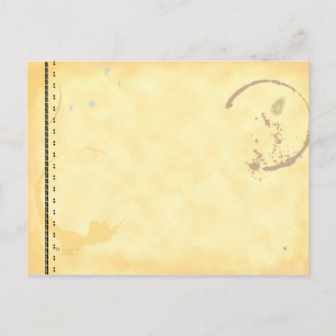 Typemachine Art Coffe Stain Briefkaart Sjabloon