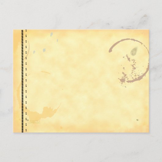 Typemachine Art Coffe Stain Briefkaart Sjabloon (Voorkant)