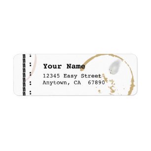 Typemachine Art Coffestain Aangepaste labels