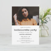  typemachine Bachelorette Party foto Kaart (Staand voorkant)