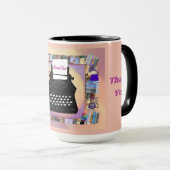  typemachine bedankt Mok (Voorkant rechts)