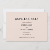 typemachine Bewaar de Datumfotokaart Aankondiging (Achterkant)