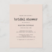  typemachine Bridal douche Uitnodiging (Voorkant)