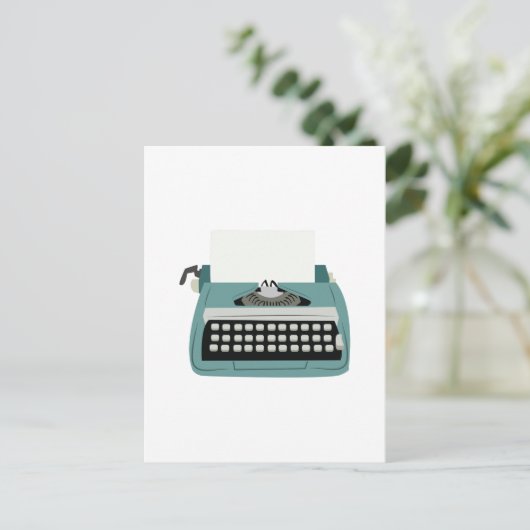 Typemachine Briefkaart (Staand voorkant)