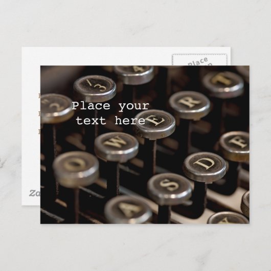 Typemachine Briefkaart (Voorkant / Achterkant)