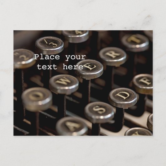 Typemachine Briefkaart (Voorkant)