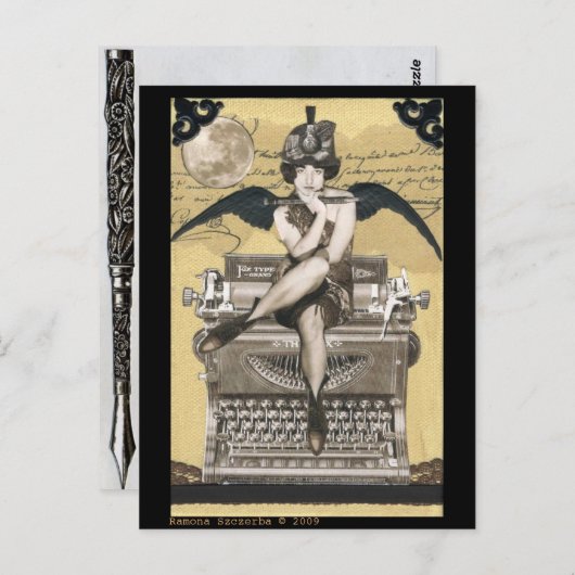 typemachine briefkaart (Voorkant / Achterkant)