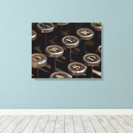 Typemachine Canvas Afdruk (Insitu (Houten vloer))