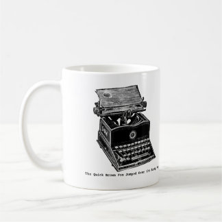 Typemachine, de snelle bruine vos... koffiemok