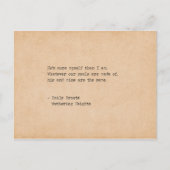 Typemachine Emily Bronte Onze zielen zijn gemaakt Briefkaart (Voorkant)