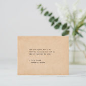 Typemachine Emily Bronte Onze zielen zijn gemaakt Briefkaart (Staand voorkant)