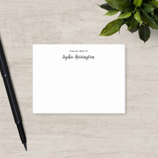 Typemachine en script Persoonlijke naam Post-it® Notes