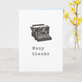 Typemachine - Gepersonaliseerde groet Kaart (Gele Bloem)