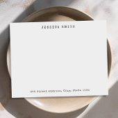 typemachine gepersonaliseerde naam notitiekaartje