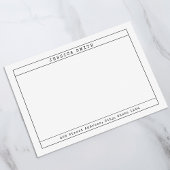  typemachine gepersonaliseerde naam notitiekaartje