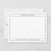  typemachine gepersonaliseerde naam notitiekaartje (Voorkant)