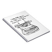 Typemachine haiku notitieboek (Rechterzijde)