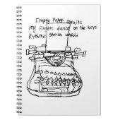 Typemachine haiku notitieboek (Voorkant)