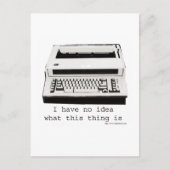 Typemachine Huh? Briefkaart (Voorkant)