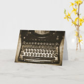 Typemachine Kaart (Gele Bloem)