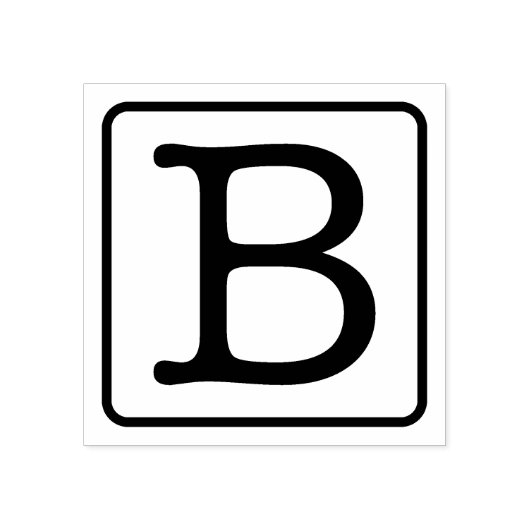 Typemachine Letter B Rubber Stamp Rubberstempel (Afrduk)