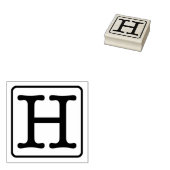 Typemachine Letter H Rubber Stamp Rubberstempel (Gestempeld)