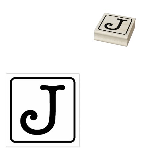 Typemachine Letter J Rubber Stamp Rubberstempel (Gestempeld)
