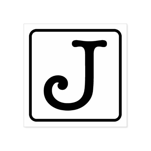 Typemachine Letter J Rubber Stamp Rubberstempel (Afrduk)