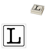 Typemachine Letter L Rubber Stamp Rubberstempel (Gestempeld)