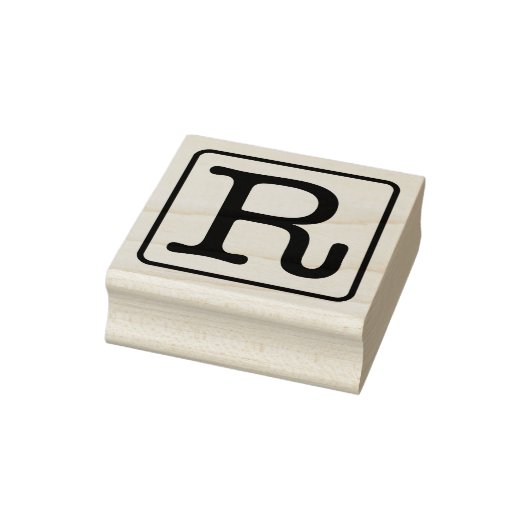 Typemachine Letter R Rubber Stamp Rubberstempel (Stempel)