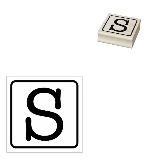 Typemachine Letter S Rubber Stamp Rubberstempel (Gestempeld)