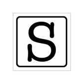 Typemachine Letter S Rubber Stamp Rubberstempel (Afrduk)