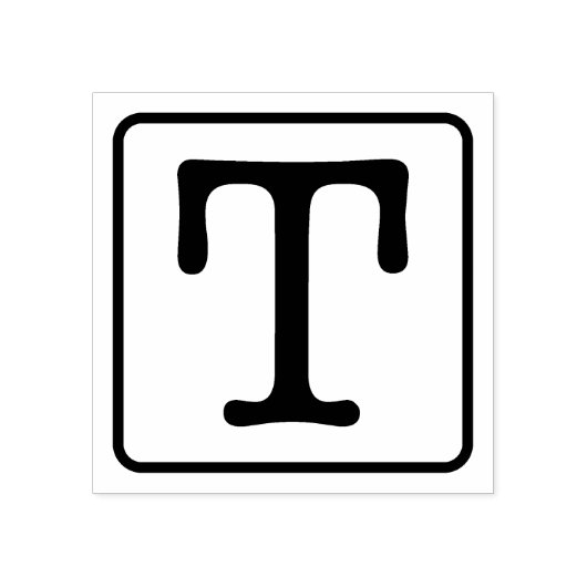 Typemachine Letter T Rubber Stamp Rubberstempel (Afrduk)