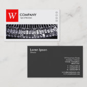 Typemachine - Logo en Panel v2 - Rood Visitekaartje (Voorkant / Achterkant)