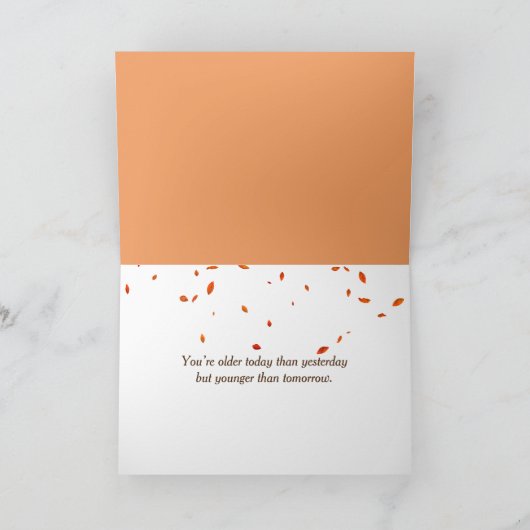 typemachine met bloemetjes kaart (Binnen)