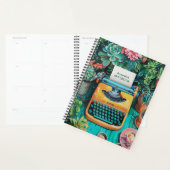Typemachine met kleurrijke Planten | Botanische pr Planner (Display)