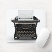  typemachine met quote muismat (Met muis)