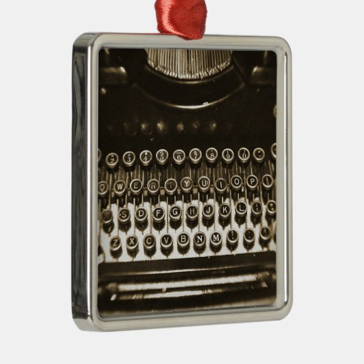 Typemachine Metalen Ornament (Rechts)