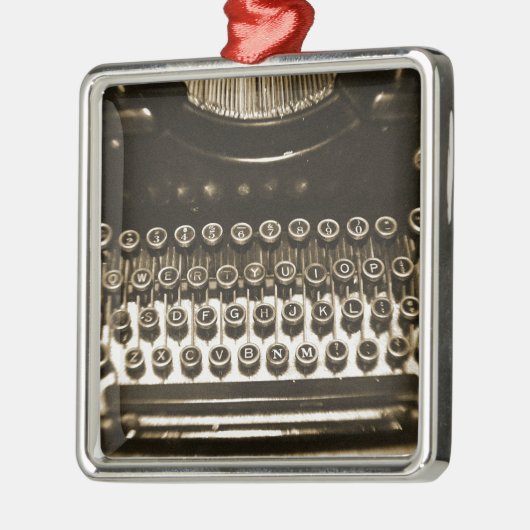 Typemachine Metalen Ornament (Links)