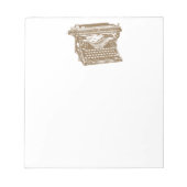 Typemachine Notitieblok (Voorkant)