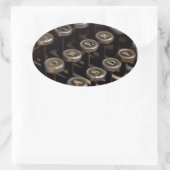 Typemachine Ovale Sticker (Tas)