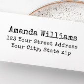  typemachine retouradres  zelfinktende stempel