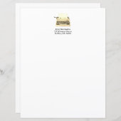 Typemachine Retro 60s Aangepast Notitieboek bevest (Voorkant / Achterkant)