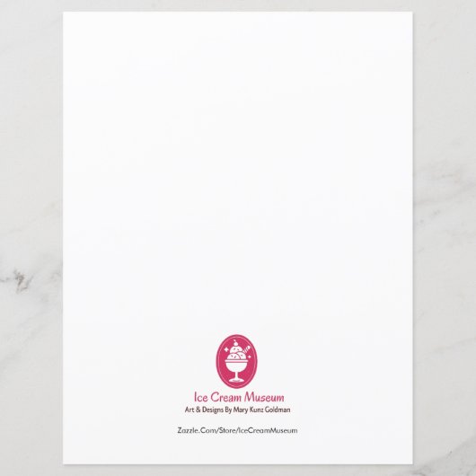 typemachine Retro 60s Cute Monogram Aqua (Achterkant)