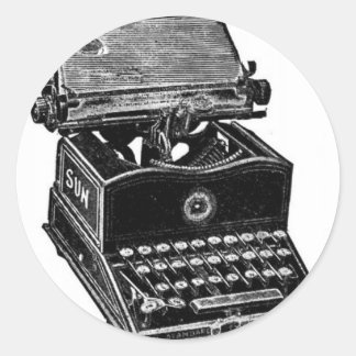 TYPEMACHINE RONDE STICKER