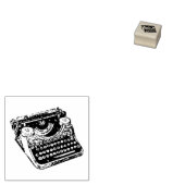 Typemachine Rubberstempel (Gestempeld)