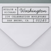  typemachine & scriptnamen Retouradres Zelfinktende Stempel