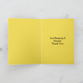  typemachine Simple Any Occasion Bedankt Kaart (Binnen)